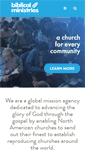 Mobile Screenshot of biblicalministries.org